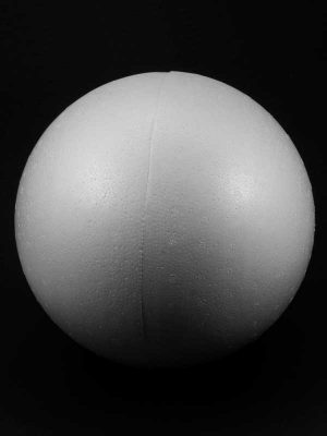 vormen van piepschuim een bol 25 cm