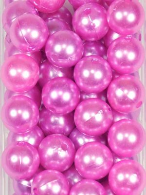 rijgparel oud roze 14 mm