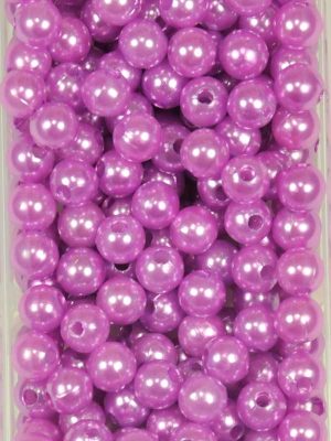 rijgparel oud roze 8 mm