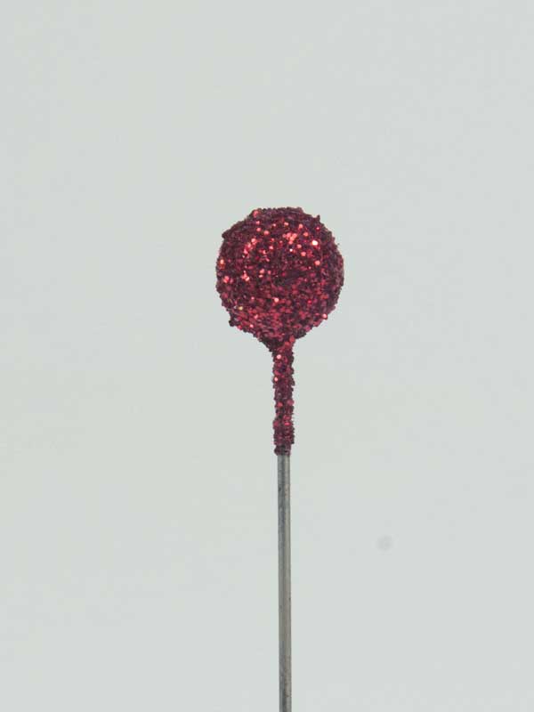 decoratiespeld rood glitter 7 mm