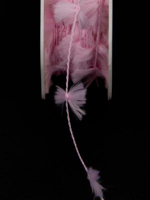 strikjes koord - 20 mm - licht roze - geboorte
