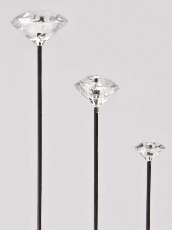 Diamantspelden, vlnr 11, 9 en 6 mm