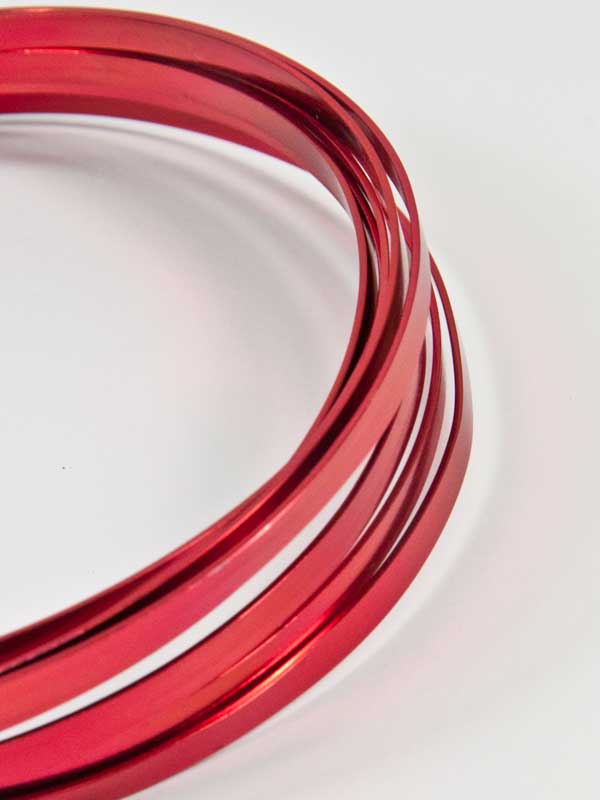 aluminium band smal rood