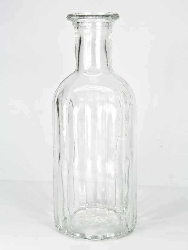 glazen flesje met ribbels groot model