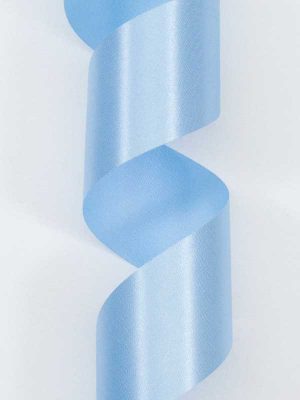 lichtblauw satijnlint 40 mm breed