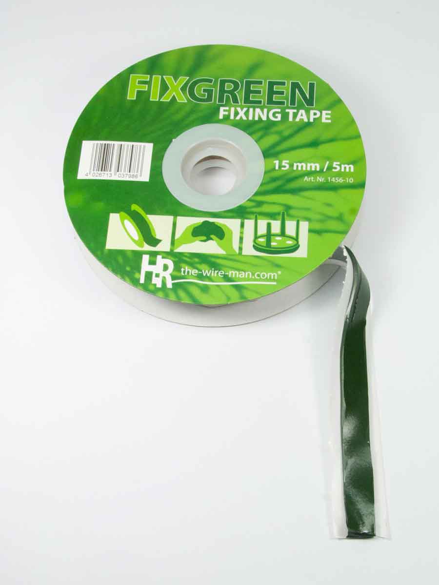 fix green een stukje afgerold