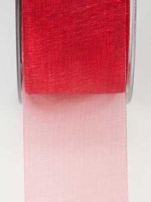 lint warm rood organza