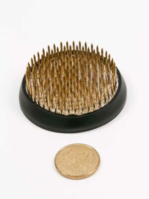 grootte van kenzan 60 mm vergeleken met 50 ct munt