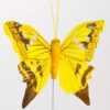 vlinder op draad geel