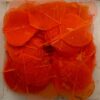 skeletblad oranje in doos met 200 stuks