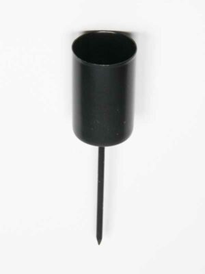 kaarsenstandaard zwart korte pin