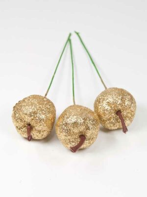 glitter appel goud klein