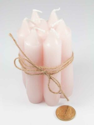 kaarsen van 11 cm vergeleken met 50ct munt