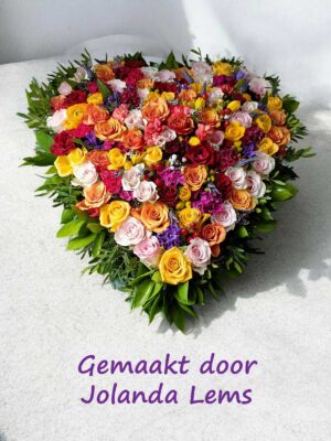Voorbeeld gemaakt door Jolanda Lems op 43 cm hart