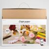 Maxi hobbyset voor het maken van crêpepapieren bloemen