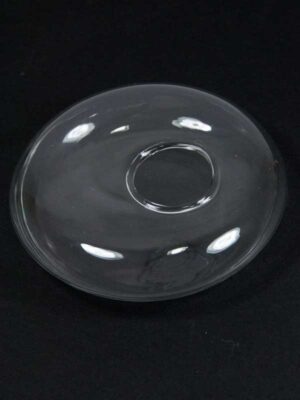 glazen drijver in de vorm van een mini disk