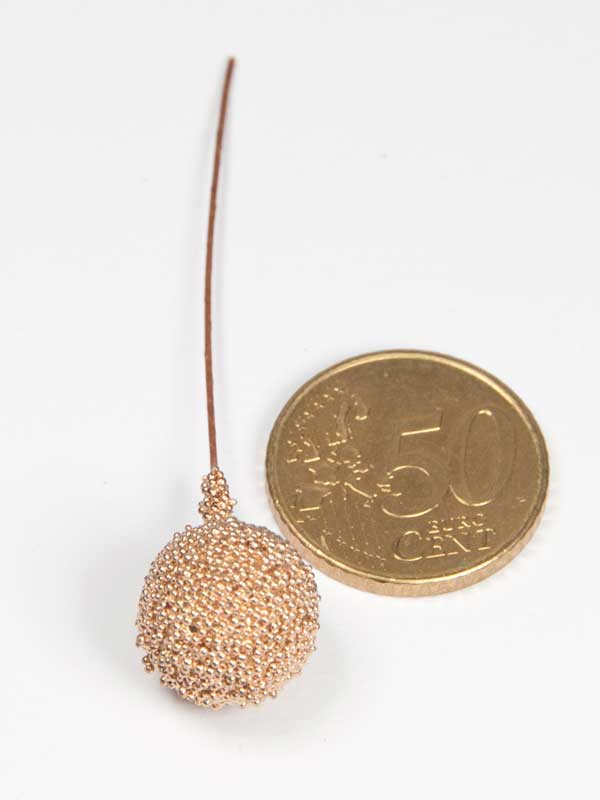 Glitter besjes - Goud - 9 stuks (38549) - Afbeelding 3