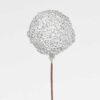 glitter besje op draad zilverkleurig