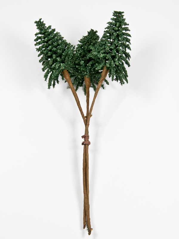 Mini boom Nobilis op draad - donkergroen - per 3 stuks (38567) - Afbeelding 2