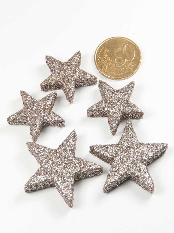 sterren-met-glitter-zilver-setje-vergeleken-met-50ct-munt