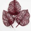 glitterblad donkerrood, per 3 stuks