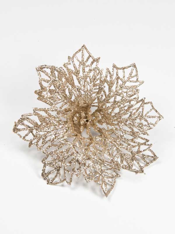 Bloem, opengewerkt champagne met glitter