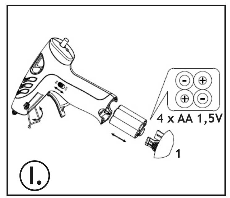 Draadloos mini Lijmpistool - per stuk - Afbeelding 3