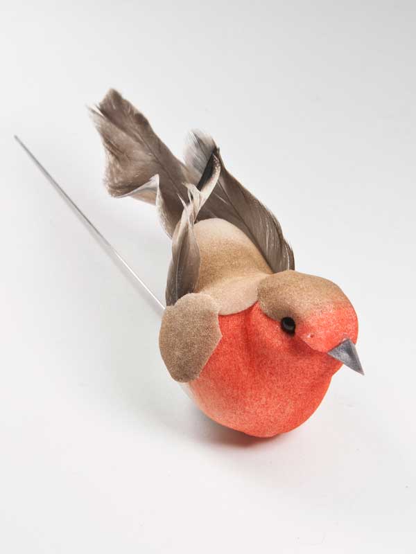 vogeltje-oranje-op-draad