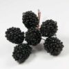 Bramen zwart op draad voor decoratie, 6 stuks