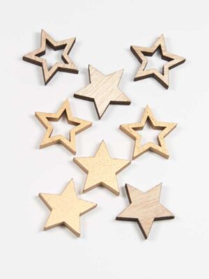 houten-sterren-mini-naturel-en-goud